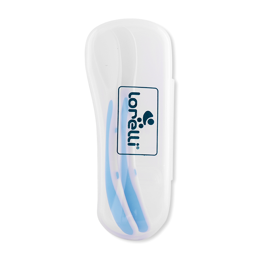 Βρεφικό Σετ με Κουτάλια σε Θήκη Lorelli 2τμχ Μπλε