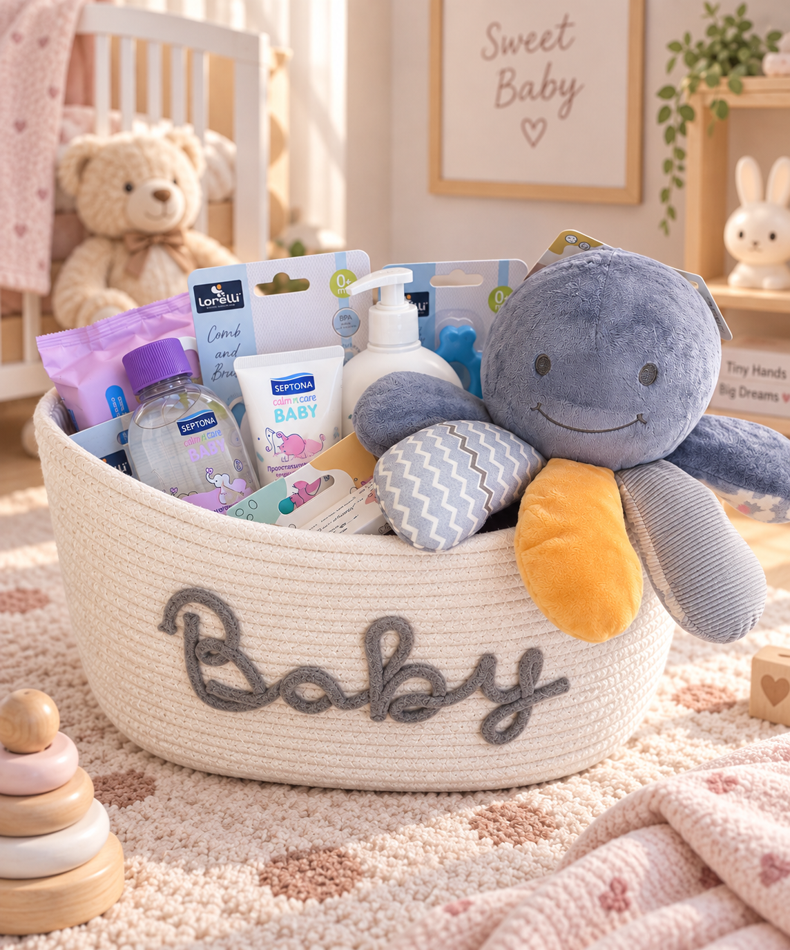 Καλάθι Δώρου για Νεογέννητο Baby Care Αγόρι