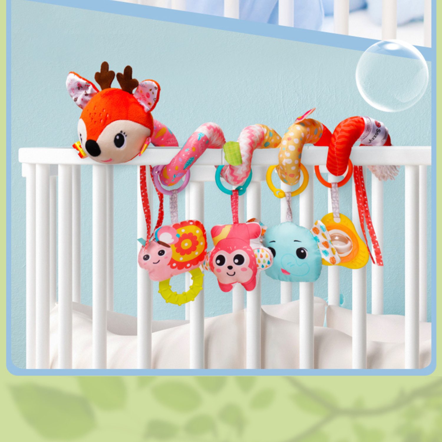 Σπιράλ Παιχνίδι Ελεφαντάκι για Καρότσι & Κούνια Jollybaby