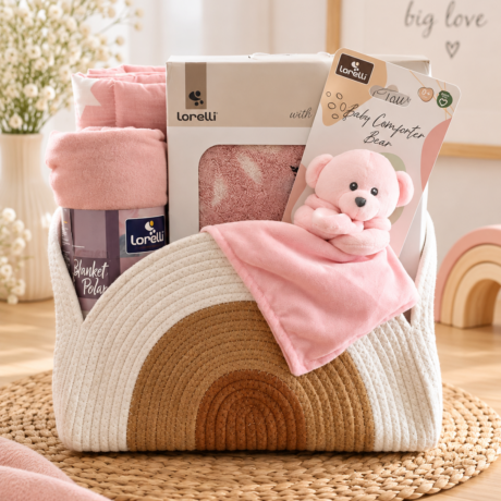 Καλάθι Δώρου για Νεογέννητο Baby Rainbow Nest Κορίτσι